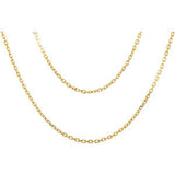 14K Yellow Double Strand 18" Chain