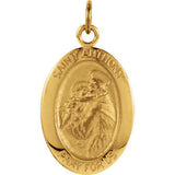 Sterling Silver 25x17.75mm St. Anthony of Padua Medal