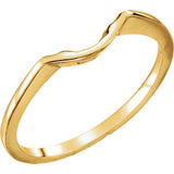 14K Yellow 7x5mm Band Mounting