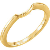 14K Yellow Band for 8.8mm Engagement Ring