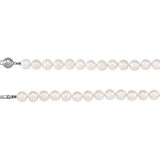 Sterling Silver Freshwater Cultured Pearl 42" Strand