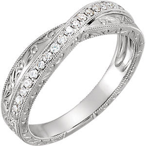 14K Yellow & White 1/5 CTW Diamond Anniversary Band