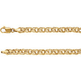 14K Yellow Solid Charm 7" Bracelet