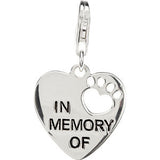 Heart U Back&trade; In Memory Of Paw Charm