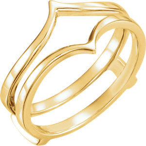 14K White Ring Guard