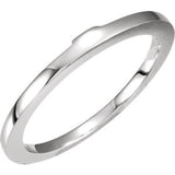 14K White Band