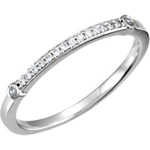 14K White 1-10 CTW Diamond Matching Band