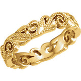 14K Yellow 4.5mm Band Size 5.5