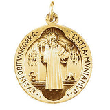 Sterling Silver 18.5mm St. Benedict Medal