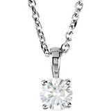 14K White 1/4 CTW Diamond 18" Necklace