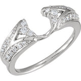 14K White 1-4 CTW Diamond Ring Wrap