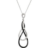 Black & White Diamond Necklace