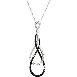 Black & White Diamond Necklace