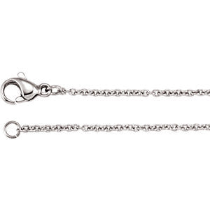 Stainless Steel 1.5mm Cable 18" Chain