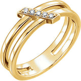 14K Rose .05 CTW Diamond Ring