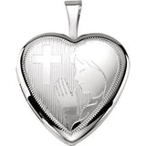 Sterling Silver Prayer Locket