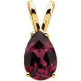 Genuine Rhodolite Garnet Pendant