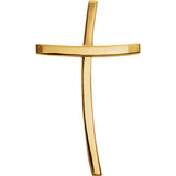 14K Yellow Cross Pendant