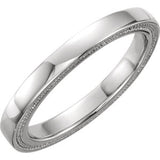 14K White Band