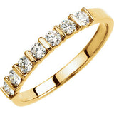 14K Yellow 1-3 CTW Diamond Anniversary Band