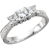 1 CTW Diamond 3-Stone Anniversary Ring