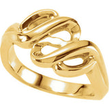 14K Yellow Metal Fashion Ring