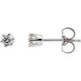 1-3 CTW Diamond Friction Post Stud Earrings