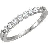 14K White 1-3 CTW Diamond Anniversary Band