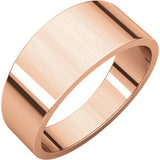 Platinum 3mm Flat Tapered Band