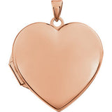 14K Yellow Heart Locket