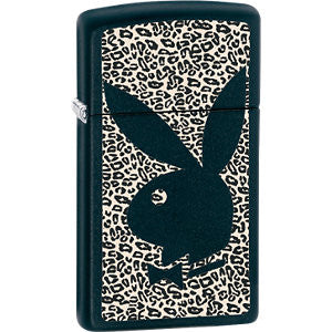 Zippo® Playboy® Black Matte Slim® Lighter