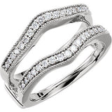 14K Yellow 1-3 CTW Diamond Ring Guard