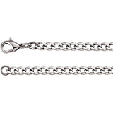 Stainless Steel 4.8mm Curb 18" Chain