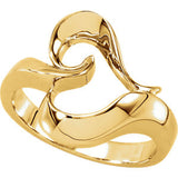 14K Yellow Metal Fashion Ring