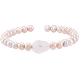 Freshwater Cultured Pearl & Crystal Bracelet