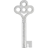 14K White Key Charm with Jump Ring