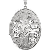 Sterling Silver Oval Locket