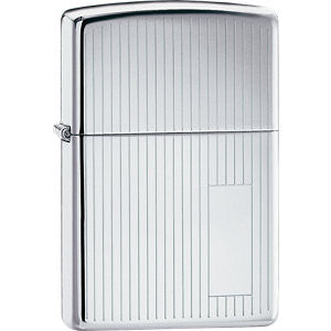 Zippo® Vertical Lines High Polish Chrome Lighter