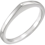 14K White Band