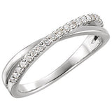 14K White 1/5 CTW Diamond Ring