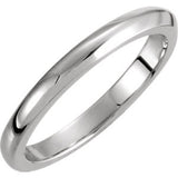 14K White 2.25mm Solstice Solitaire® Tapered Knife Edge Band 7