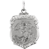 Sterling Silver 16.5x14.25mm St. Michael Medal