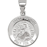 14K Yellow 15mm Round Hollow St. Anthony Medal