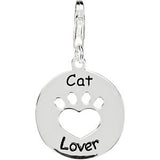 Heart U Back&trade; Cat Lover Paw Charm