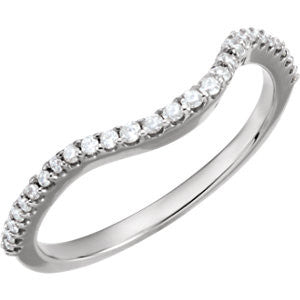 14K White 1-5 CTW Diamond Band