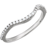 14K White 1-5 CTW Diamond Band