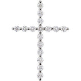 14K Yellow 1-4 CTW Diamond Cross Pendant