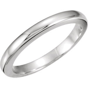 14K White #10 Tapered Bombé Solstice Solitaire&#174; Band for .75 -1.25 CT