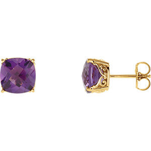 Genuine Amethyst Earrings