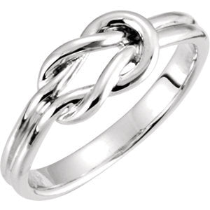 Sterling Silver Knot Design Ring